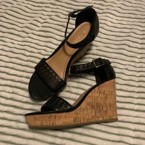 Cork wedge sandals